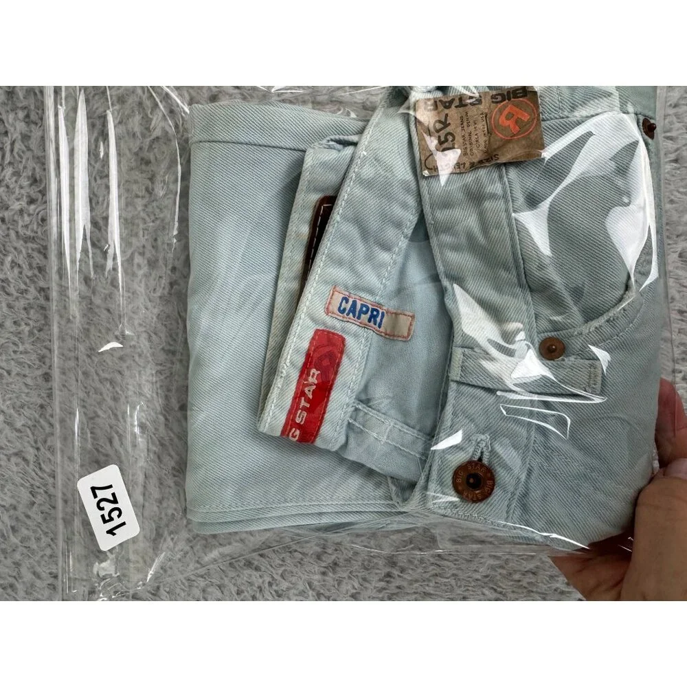 Big Star Womens Light Wash Denim Capri Jeans Size 25R 100% Cotton Made In USA NW - Picture 16 of 16